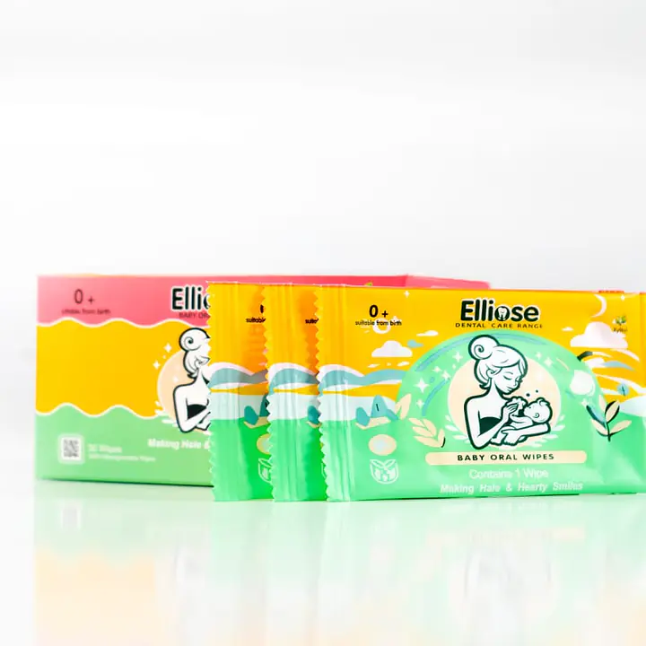 Elliose Baby Oral Wipes
30 wipes per Box
Benefits:
Suitable for all
Easy to use.
Safe and Gentle.
Environmentally Friendly.